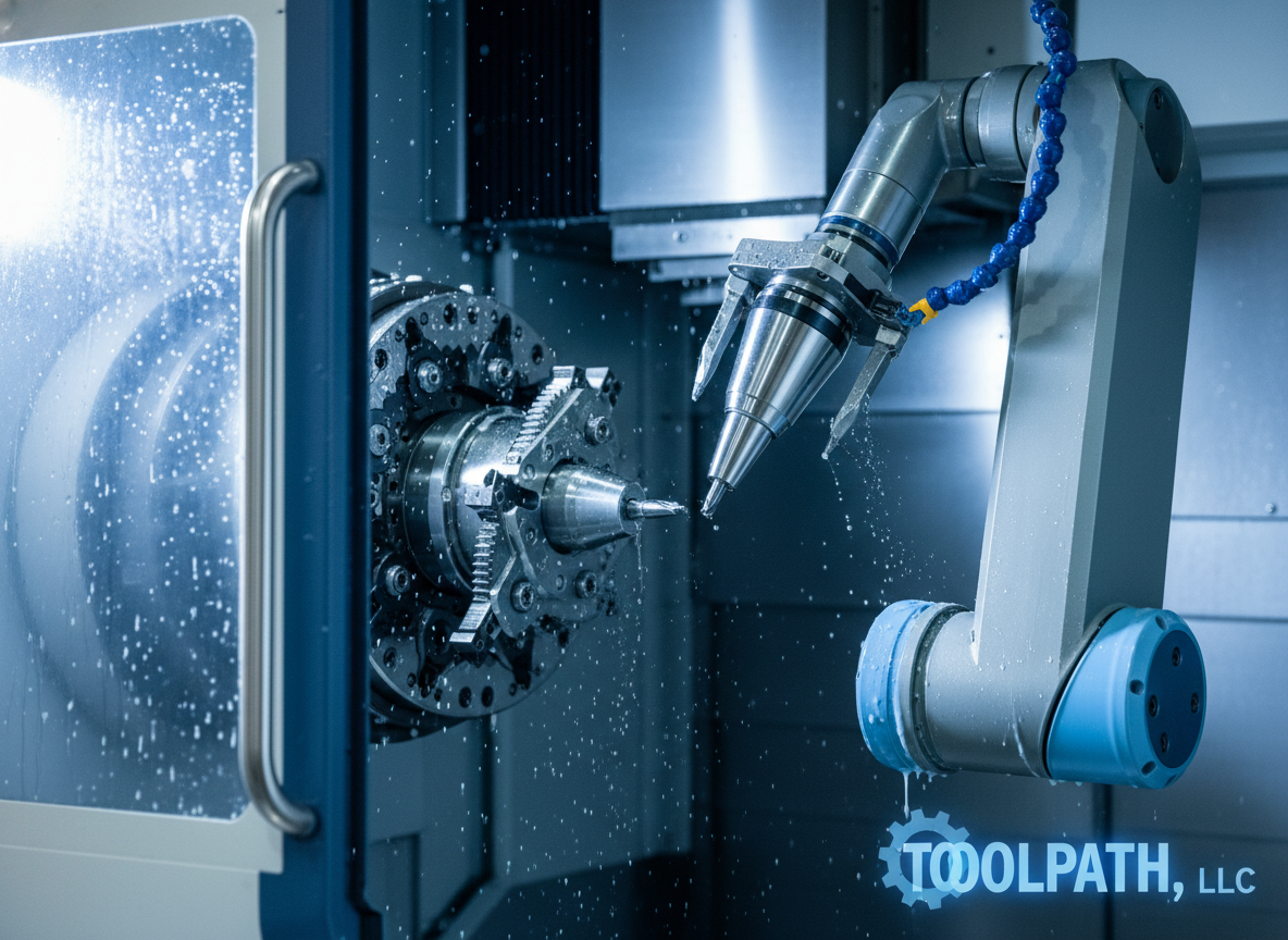 CNC spindle in action